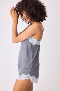 PJ Salvage Wild Dreams Modal & Lace Cami and Short Set-XL only