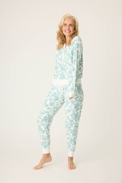 PJ Salvage Lacey Jade Floral PJ Set