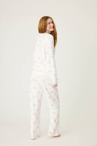 PJ Salvage Peachy Party Courtside PJ Set