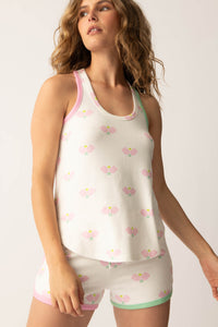 PJ Salvage Peachy Party Courtside Tank and Short Set