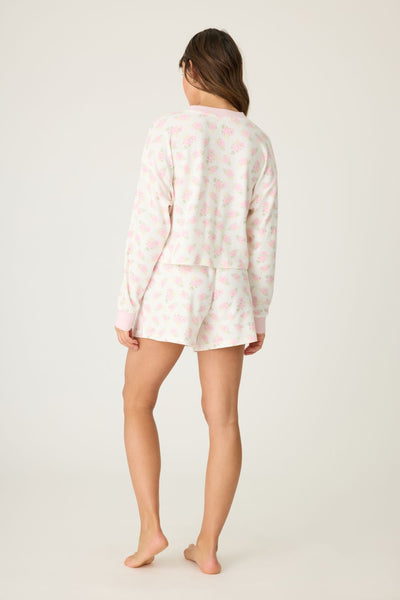 PJ Salvage Boyfriend Boxer Ditsy Floral Shorts Set