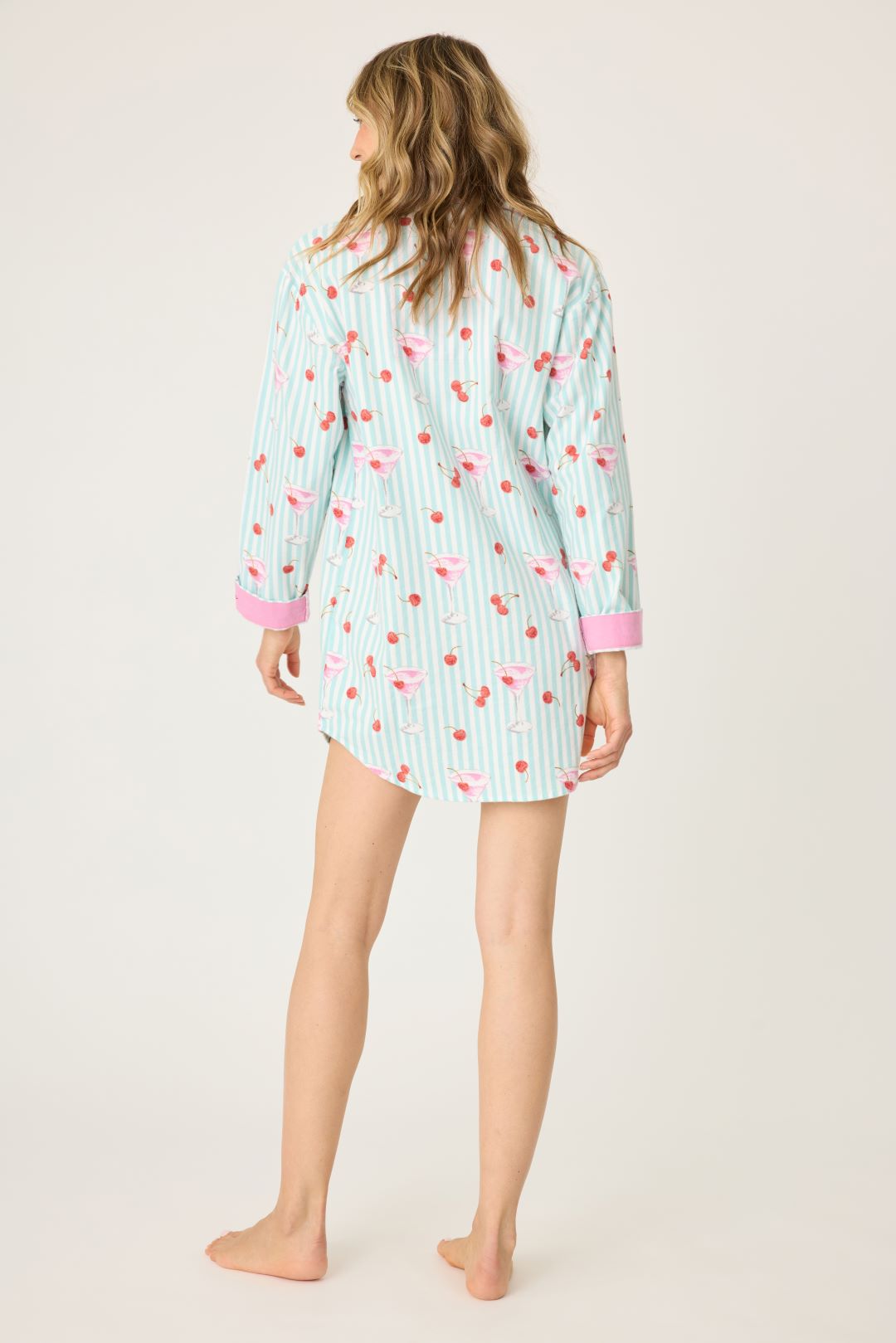 PJ Salvage Ma Cherie Cherry Flannel Nightshirt