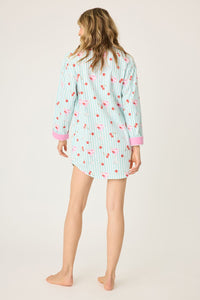 PJ Salvage Ma Cherie Cherry Flannel Nightshirt