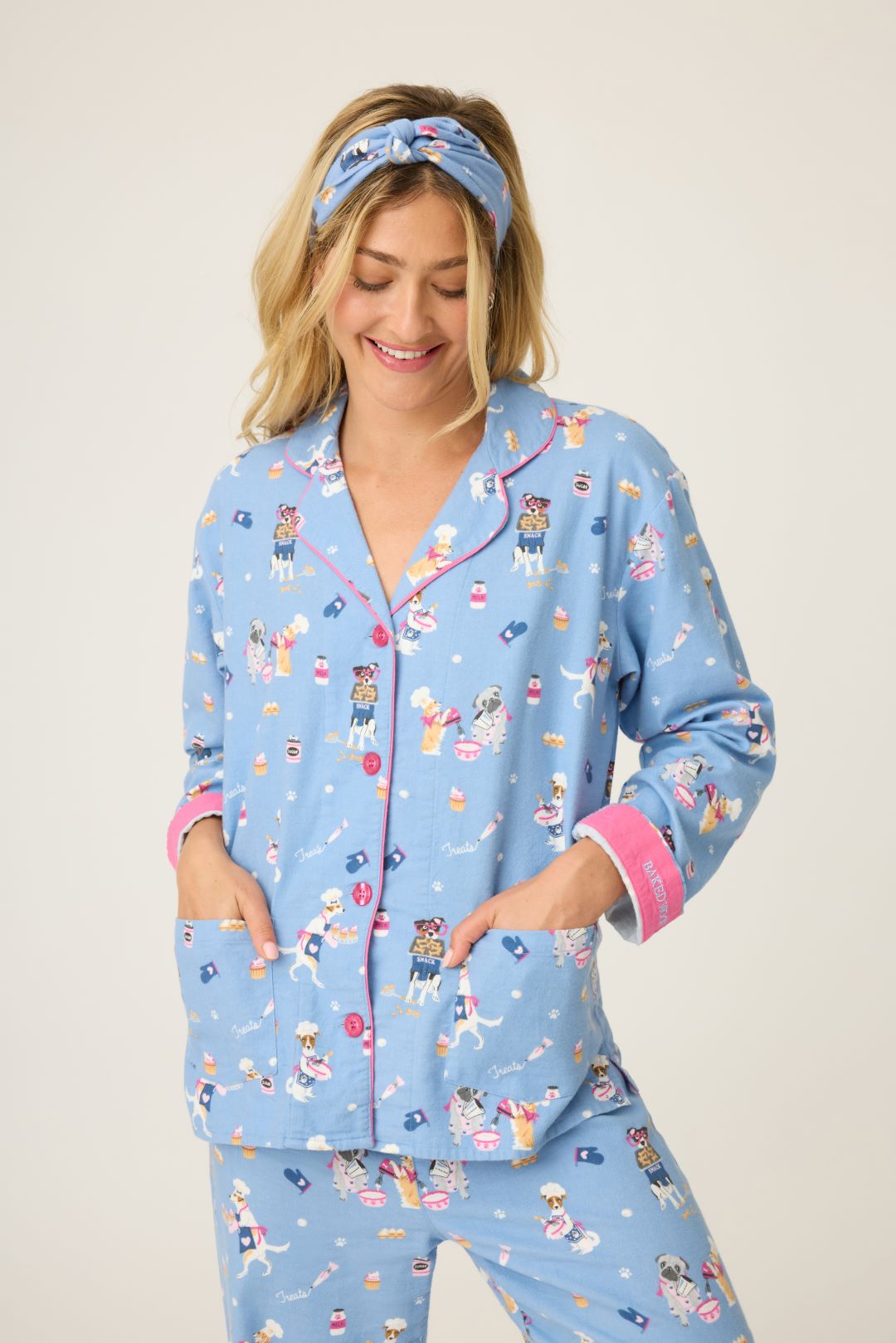 PJ Salvage Baked Woof Love Dog Flannel PJ