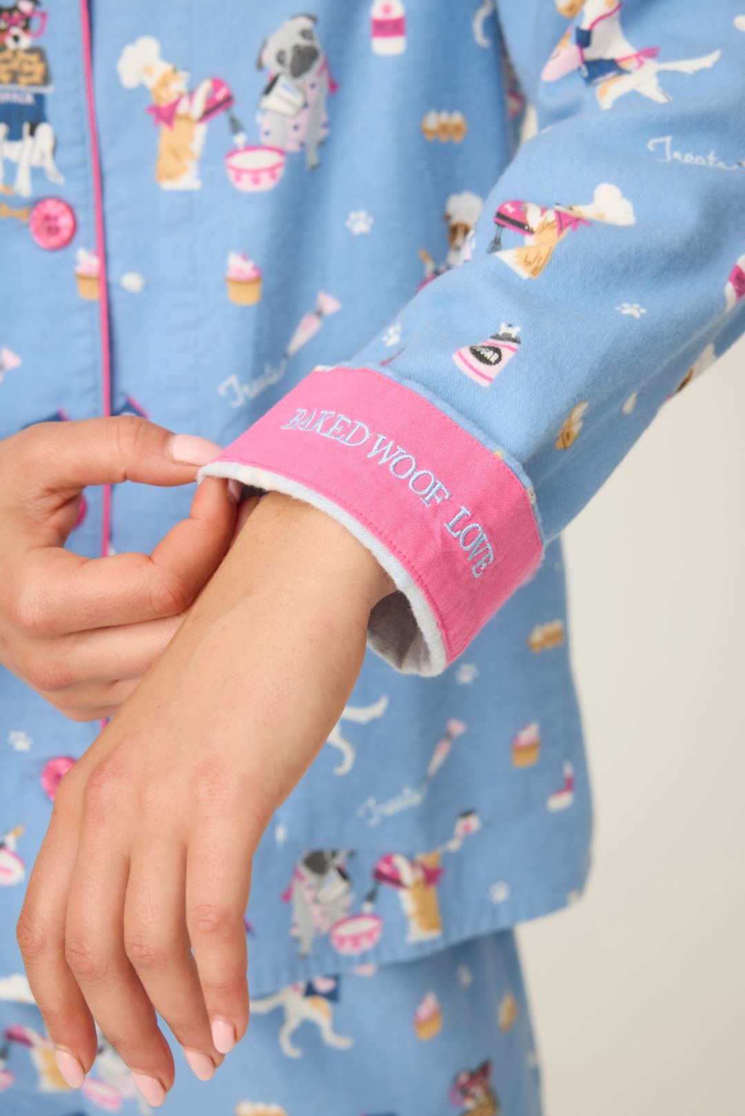 PJ Salvage Baked Woof Love Dog Flannel PJ