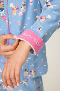 PJ Salvage Baked Woof Love Dog Flannel PJ