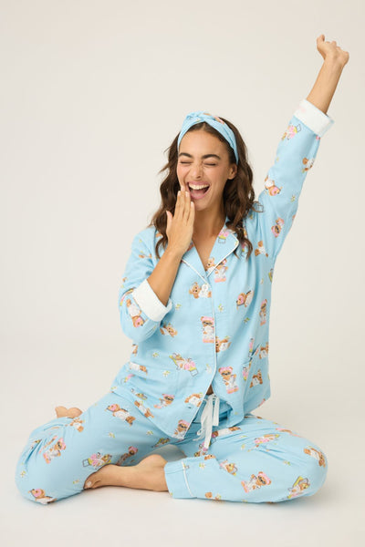 PJ Salvage Beary Cute Flannel PJ