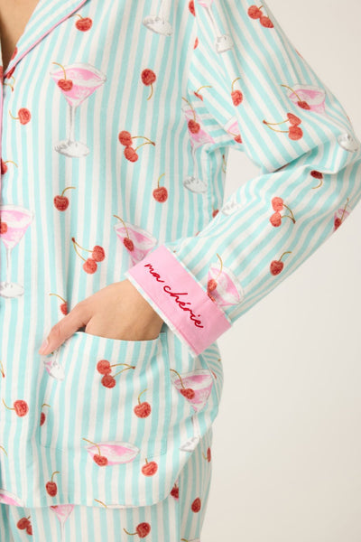 PJ Salvage Ma Cherie Cherry Flannel PJ