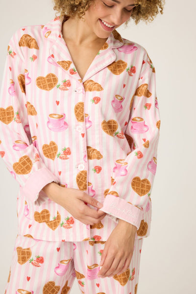 PJ Salvage Brunch Club Breakfast Flannel PJ