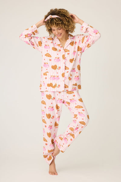PJ Salvage Brunch Club Breakfast Flannel PJ