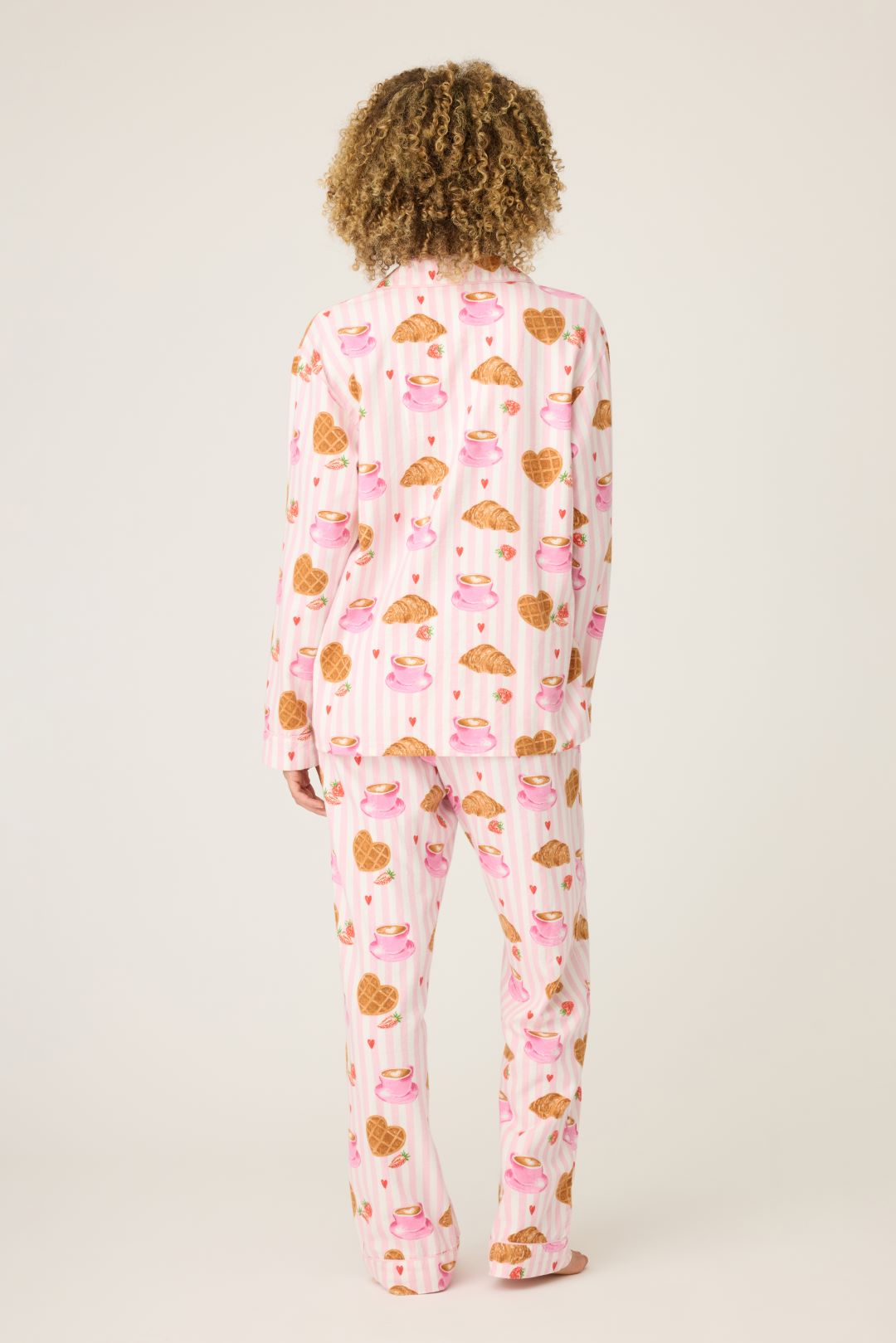 PJ Salvage Brunch Club Breakfast Flannel PJ