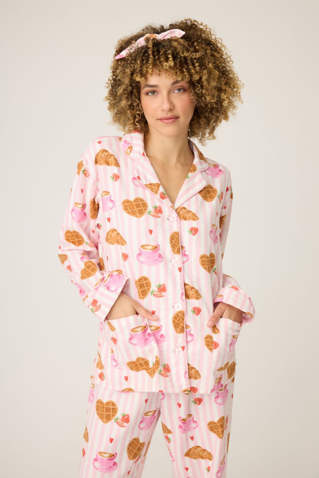 PJ Salvage Brunch Club Breakfast Flannel PJ