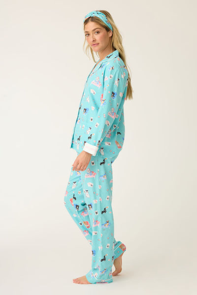 PJ Salvage Poker Dogs Flannel PJ