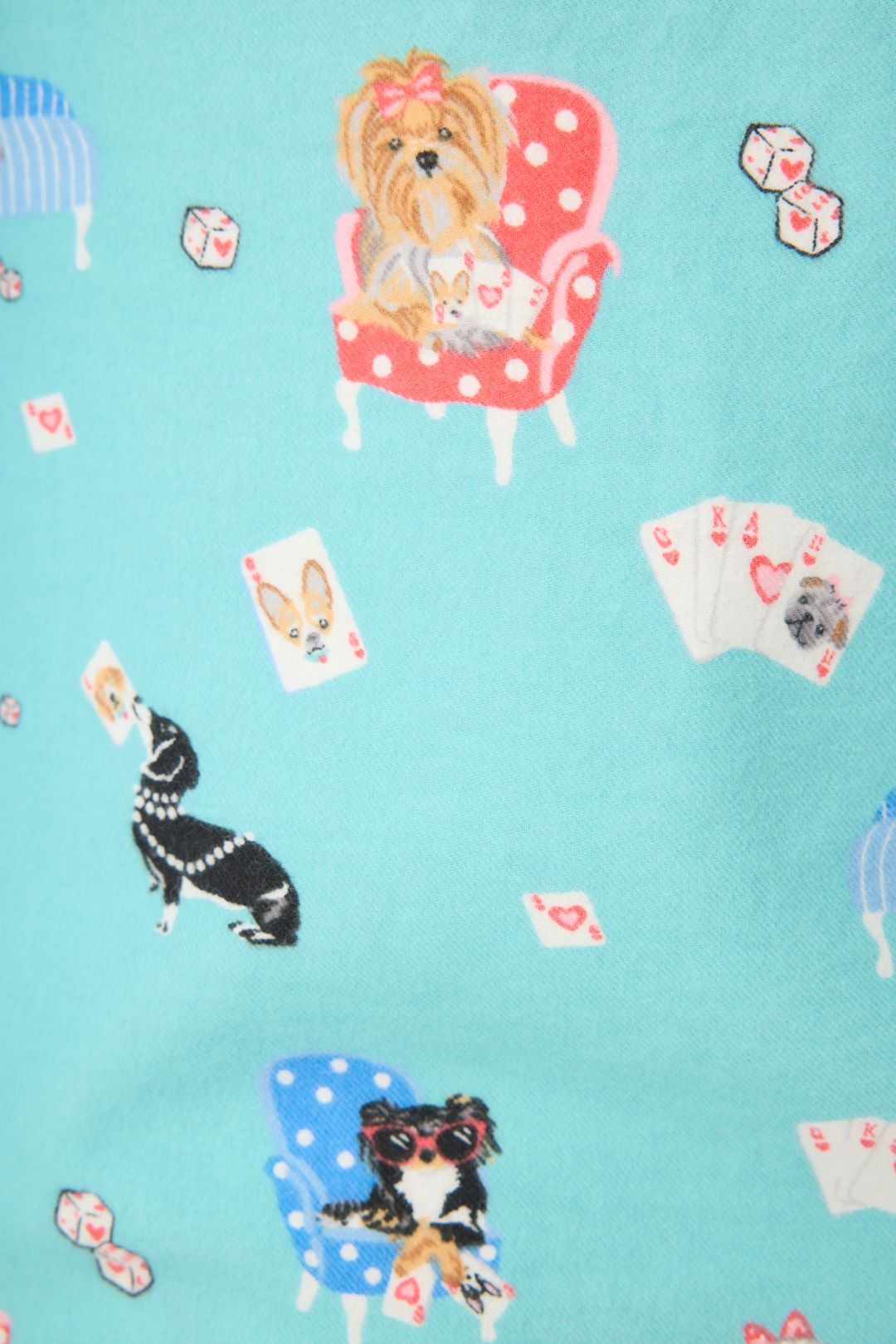 PJ Salvage Poker Dogs Flannel PJ