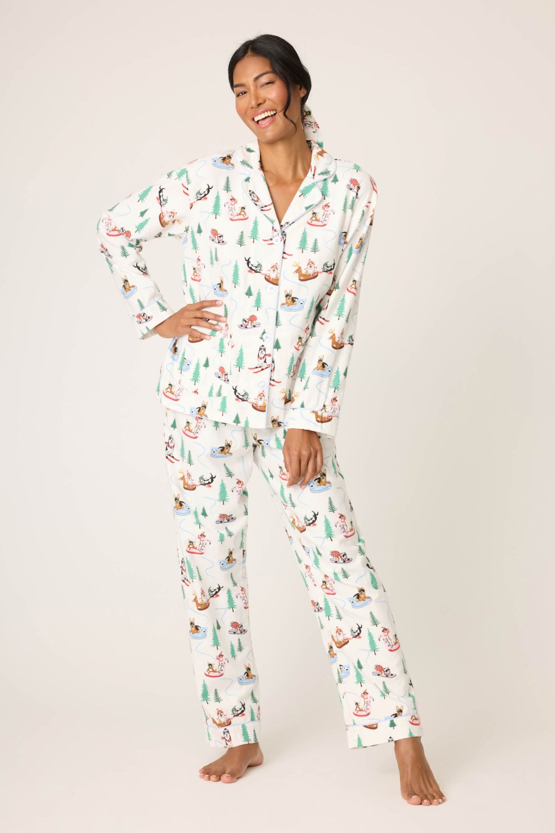 PJ Salvage Sleigh All Day Flannel PJ