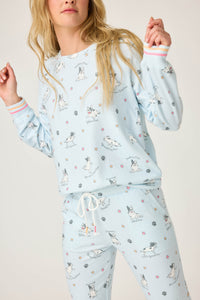 PJ Salvage Paws and Breathe PJ Set