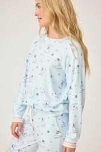 PJ Salvage Paws and Breathe PJ Set