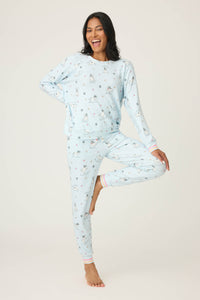 PJ Salvage Paws and Breathe PJ Set