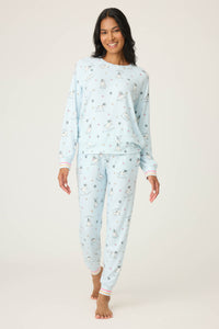 PJ Salvage Paws and Breathe PJ Set