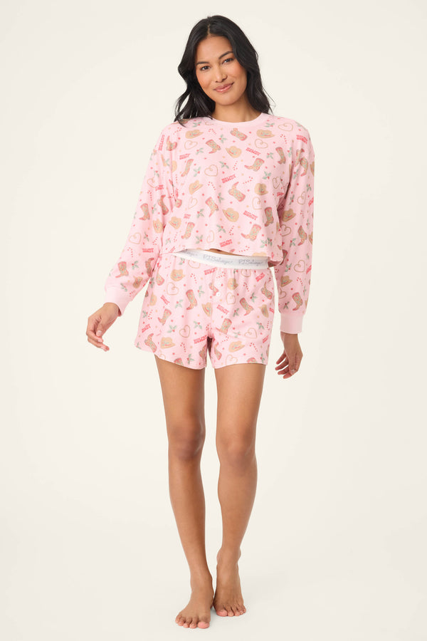 PJ Salvage Western Holiday Boyfriend Boxer Set