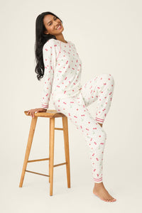 PJ Salvage Cherry On Top Peachy PJ Set