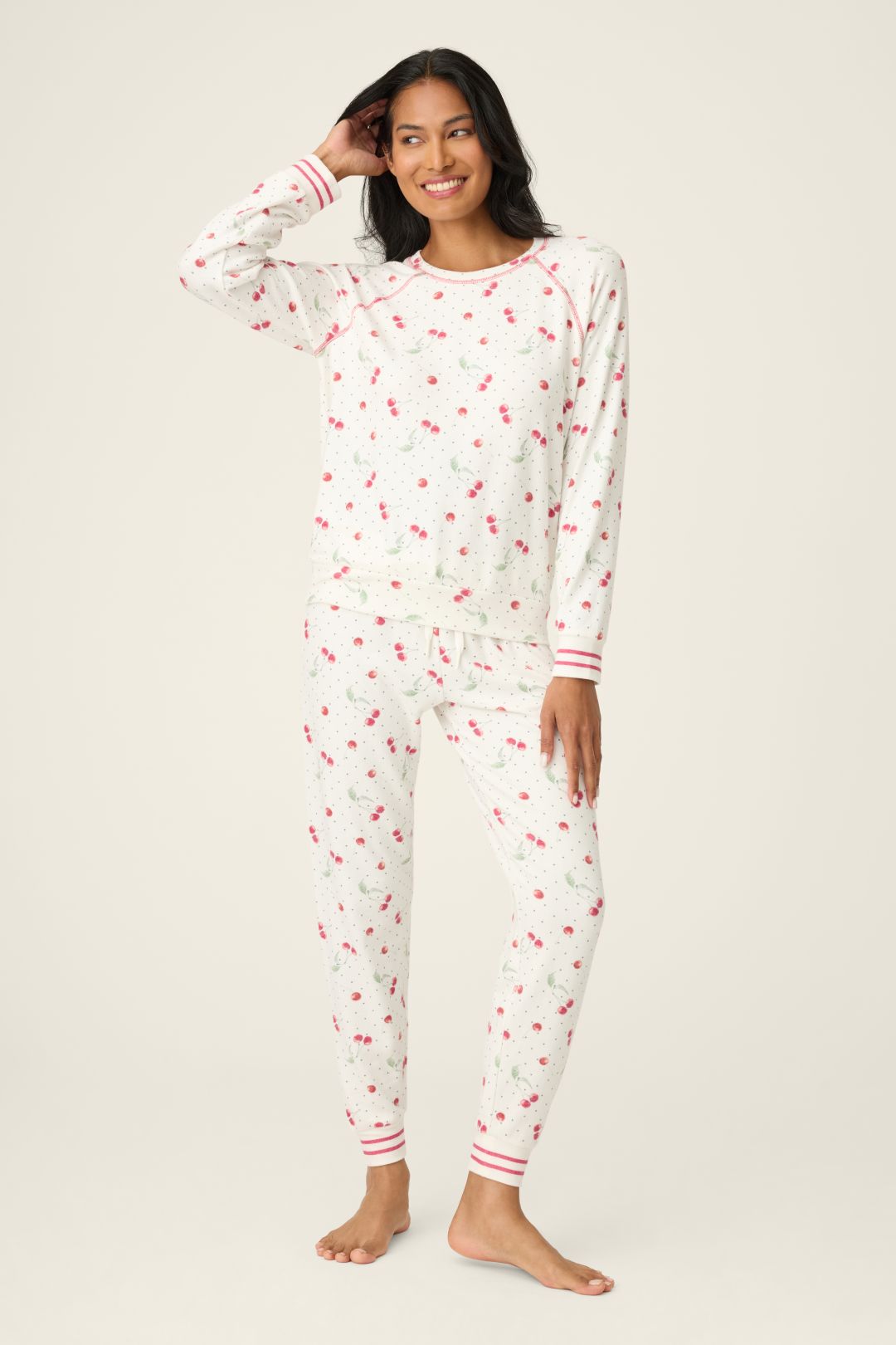 PJ Salvage Cherry On Top Peachy PJ Set