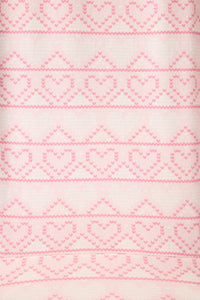 PJ Salvage Geometric Heart Print Peachy PJ Set