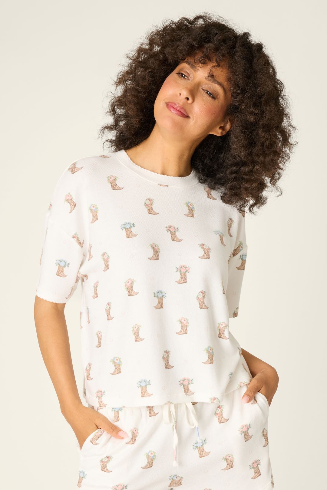 PJ Salvage Western Blooms Short Set