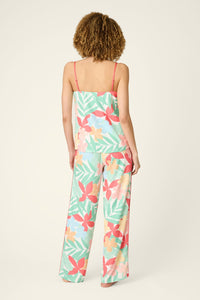 PJ Salvage Coastal Club Sunset Blooms Long PJ Set