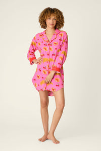 PJ Salvage Breakfast Pastry Flannel Nightshirt