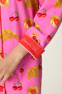 PJ Salvage Breakfast Pastry Flannel Nightshirt
