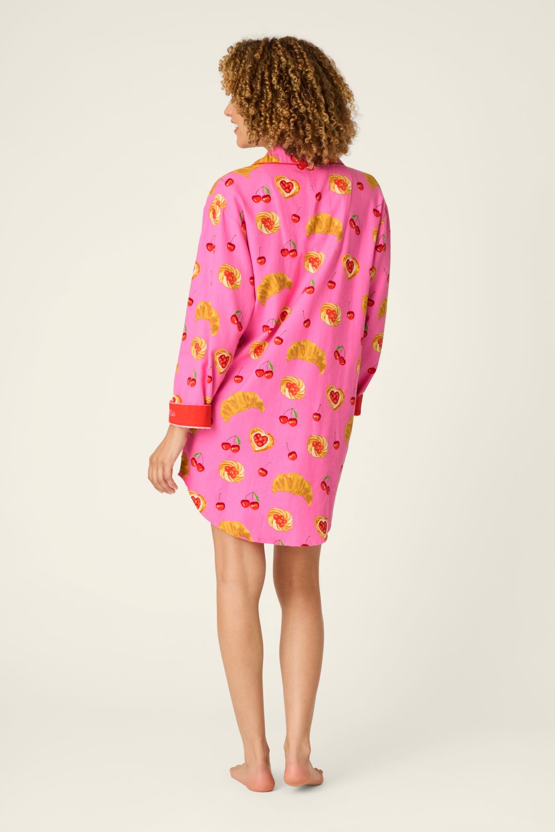 PJ Salvage Breakfast Pastry Flannel Nightshirt