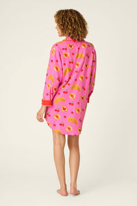 PJ Salvage Breakfast Pastry Flannel Nightshirt
