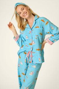 PJ Salvage Pampered Cat Flannel PJ