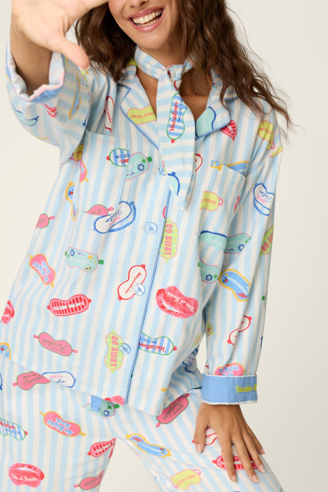 PJ Salvage Out Of Office Eye Mask Flannel PJ