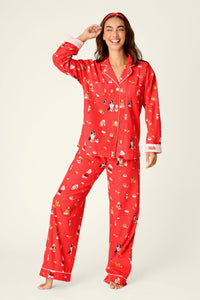 PJ Salvage Dogs Who Brunch Flannel PJ