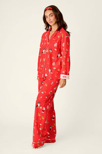 PJ Salvage Dogs Who Brunch Flannel PJ