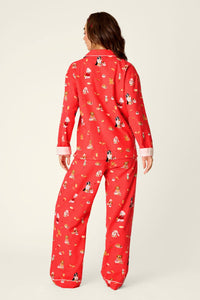 PJ Salvage Dogs Who Brunch Flannel PJ