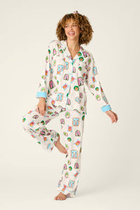 PJ Salvage Picture Purrfect Pet Portraits Flannel PJ