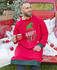LazyOne Naughty Elf Sleep Hoodie