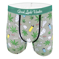 Good Luck Undies Stoned Marijuana Boxer Brief