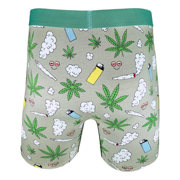 Good Luck Undies Stoned Marijuana Boxer Brief