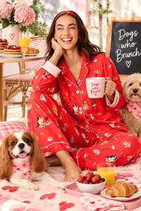 PJ Salvage Dogs Who Brunch Flannel PJ