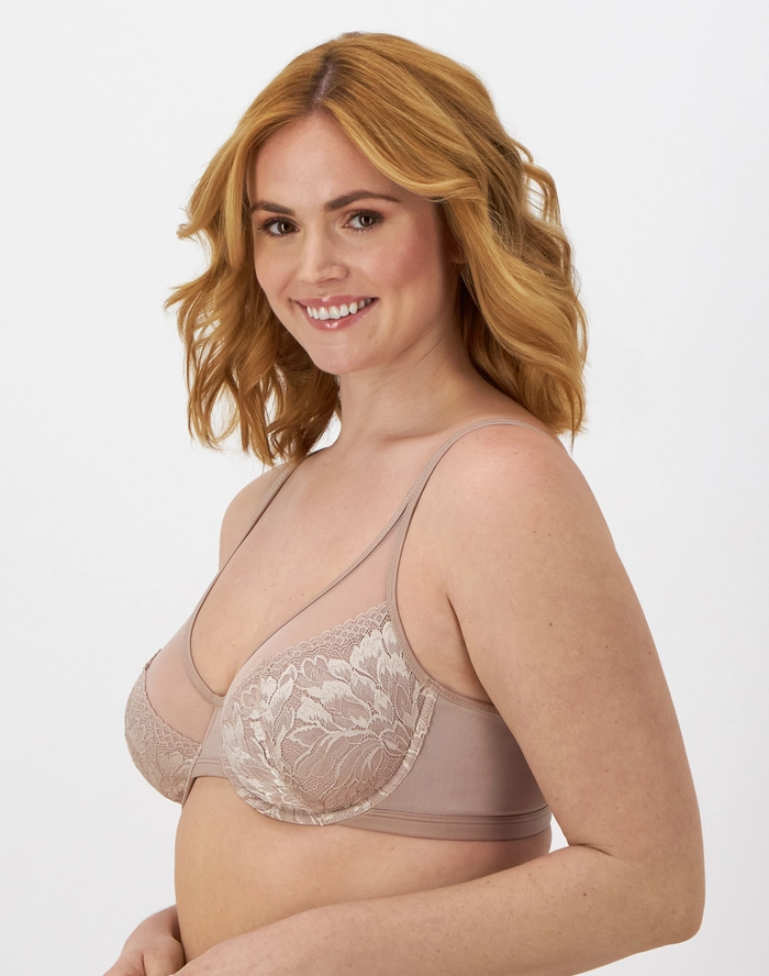 Bali One Smooth U Lightweight Lace Minimizer Bra