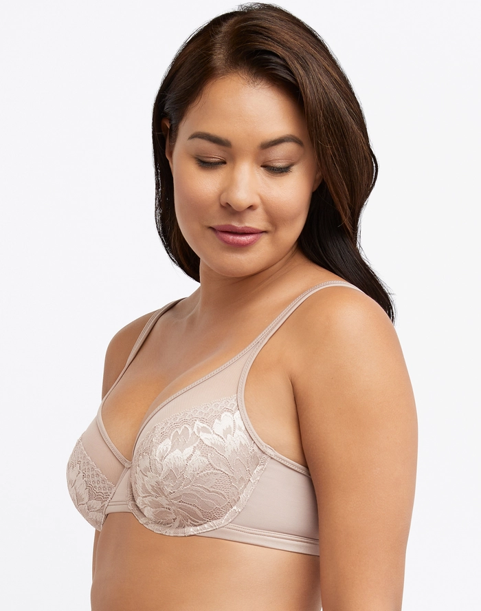Bali One Smooth U Lightweight Lace Minimizer Bra