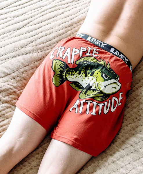 LazyOne Crappie Attitude Boxer