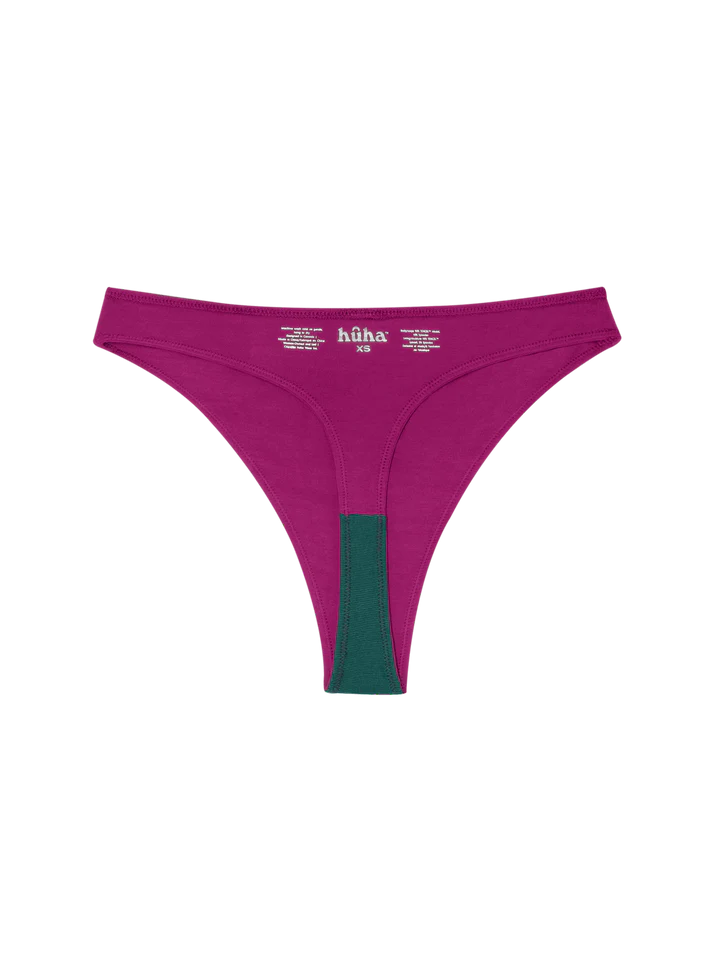 Huha Mineral Undies High Rise Thong-Limited Edition Berry