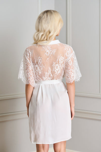 By Catalfo Blisse Lace Robe