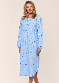 Claudel Cozy Kitty Flannel Nightgown