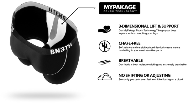 BN3TH Track Stripe Black Boxer Brief